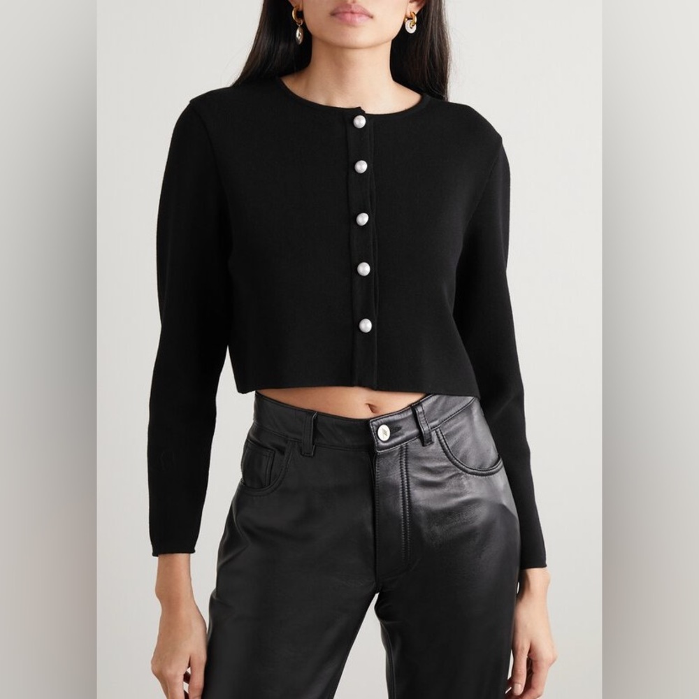 Sleeper Black Knit Cardigan - XL